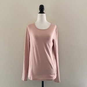 LAUREN Ralph Lauren pale pink cotton T Shirt US L